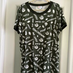 LLR football tank. Scoop neck